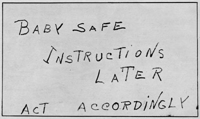 Babysikre instruksjoner senere, 1932, 1938 av Unbekannt