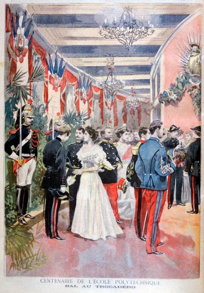 Ball som feirer et århundre med den polytekniske skolen, Trocadero, Paris, 1894 av Unbekannt