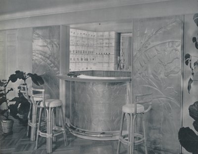 Bar i hjemmet til Mr. and Mrs. Miles Gray, 1942. av Unbekannt