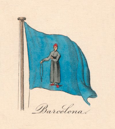 Barcelona, 1838 av Unbekannt