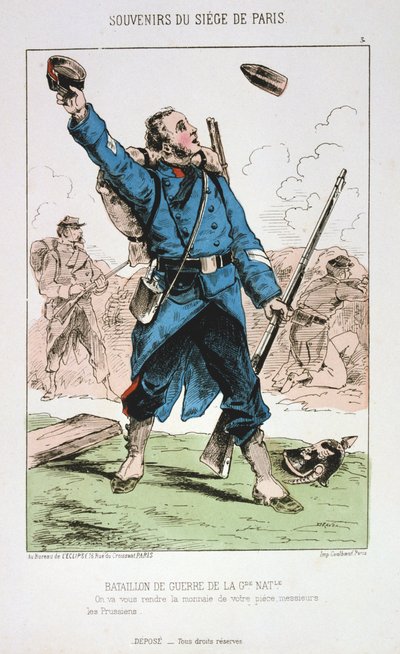 Krigsbataljon av nasjonalgarden, beleiring av Paris, 1870-1871 av Unbekannt