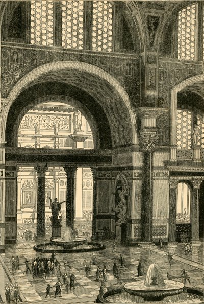Baths of Caracalla restaurert, 1890. av Unbekannt