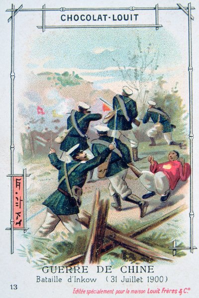 Slaget ved Inkow, Kina, Boxer Rebellion, 31. juli 1900 av Unbekannt