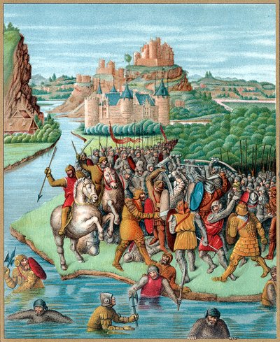 Kamp mellom Bacchides og Jonathan, Maccabean Revolt, 160 f.Kr., c1800-tallet av Unbekannt