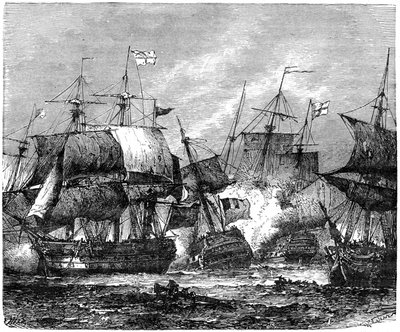 Slaget ved Abukir Bay, 1. august 1798, 1898 av Unbekannt