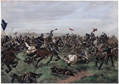 Slaget ved Agincourt, 25. oktober 1415 av Unbekannt