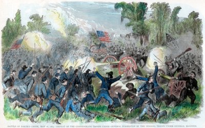 Slaget ved Bakers Creek, Mississippi, amerikansk borgerkrig, 16. mai 1863 av Unbekannt
