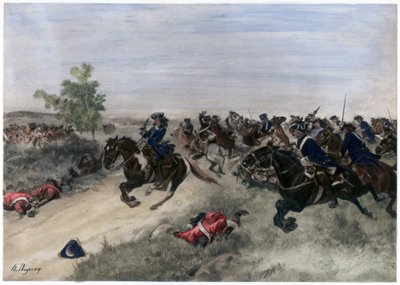 Slaget ved Blenheim, 13. august 1704 av Unbekannt