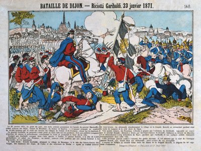 Slaget ved Dijon, fransk-prøyssisk krig, 23. januar 1871 av Unbekannt