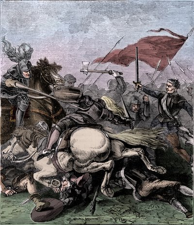 Slaget ved Flodden, 1513, c1910 av Unbekannt
