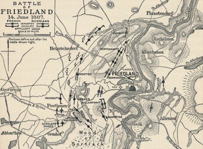Slaget ved Friedland, 14. juni 1807, 1896 av Unbekannt