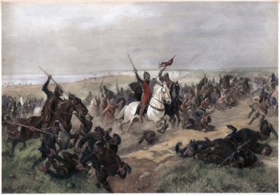 Slaget ved Hastings, 14. oktober 1066 av Unbekannt