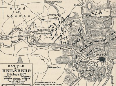Slaget ved Heilsberg, 10. juni 1807, 1896 av Unbekannt