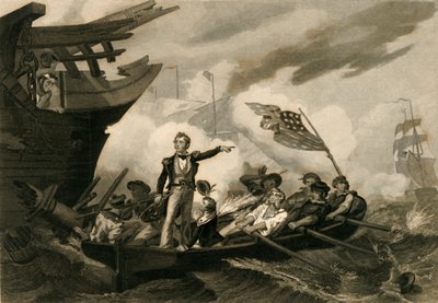 Slaget ved Lake Erie, 1878. av Unbekannt