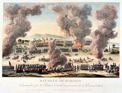 Slaget ved Marengo, 14. juni 1800 av Unbekannt