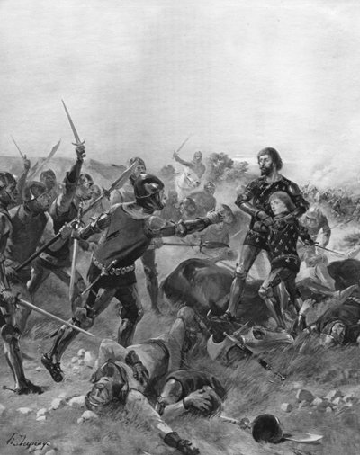 Slaget ved Poitiers, Frankrike, 1356 av Unbekannt
