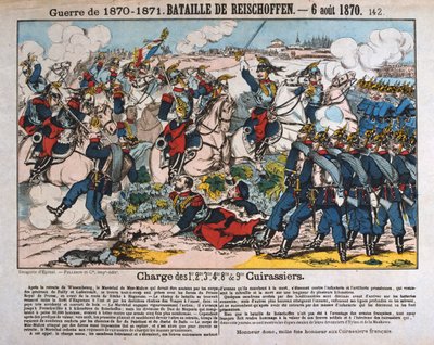 Slaget ved Reichshoffen, fransk-prøyssisk krig, 6. august 1870 av Unbekannt