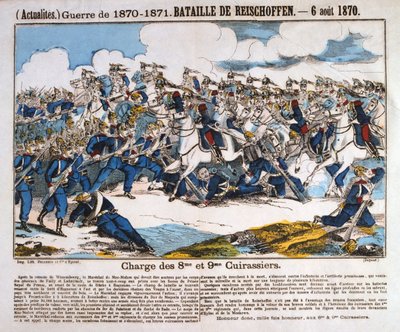 Slaget ved Reichshoffen, fransk-prøyssisk krig, 6. august 1870 av Unbekannt