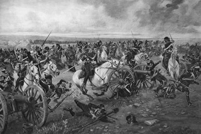 Slaget ved Waterloo, 1815 av Unbekannt