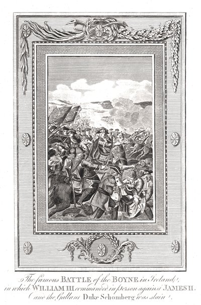 Slaget ved Boyne, 1690 av Unbekannt