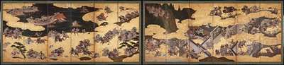 Kampscener fra Tale of Heike (Heike Monogatari) av Unbekannt