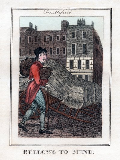 Bellows to Mend, Smithfield, London, 1805 av Unbekannt