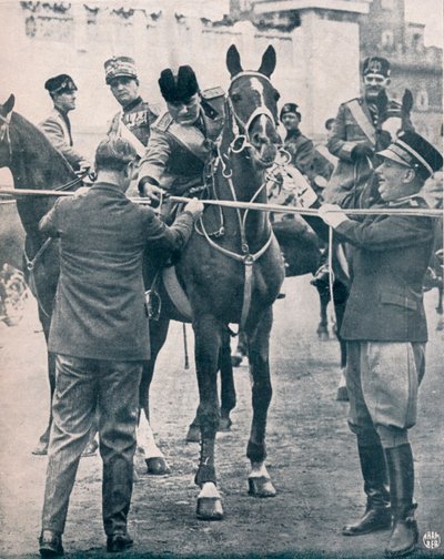 Benito Mussolini, italiensk fascistleder, c1922-1933 av Unbekannt