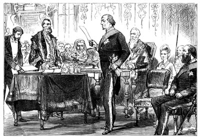 Benjamin Disraeli 1808-1881 mottok friheten til London, 1878 av Unbekannt