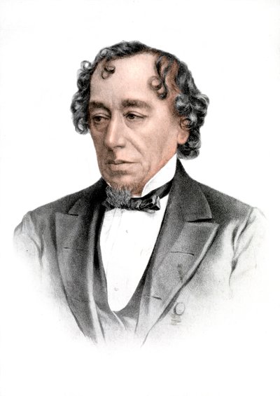 Benjamin Disraeli , engelsk statsmann og litterær skikkelse fra 1800-tallet, 1905 av Unbekannt