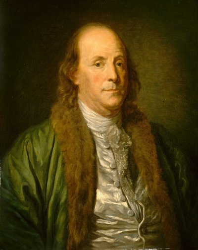 Benjamin Franklin, 1800-tallet. av Unbekannt