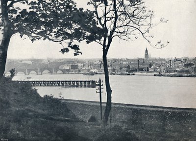 Berwick - Fra Spittal, viser Berwick Bridge, 1895 av Unbekannt