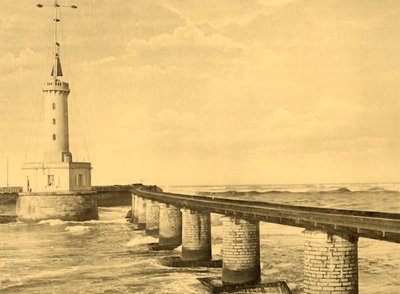 Biarritz - The Barre of the Adour ved Bayonne, c1930. av Unbekannt