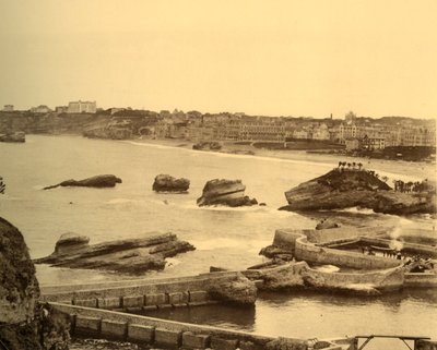 Biarritz - Oversikt hentet fra Atalaye, ca 1930. av Unbekannt