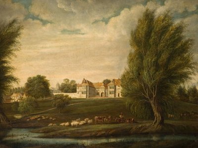 Birdingbury Hall, Warwickshire, 1800. av Unbekannt