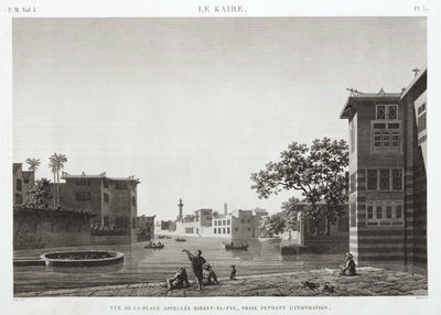 Birket-al-Fyl, Kairo, Egypt, under flommen, ca 1798 av Unbekannt