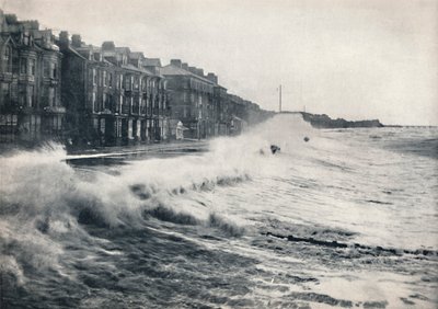 Blackpool - A Rough Day, 1895 av Unbekannt