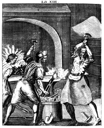 Smeder i arbeid, 1715 av Unbekannt
