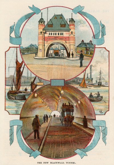 Blackwall Tunnel, London, c1900 av Unbekannt