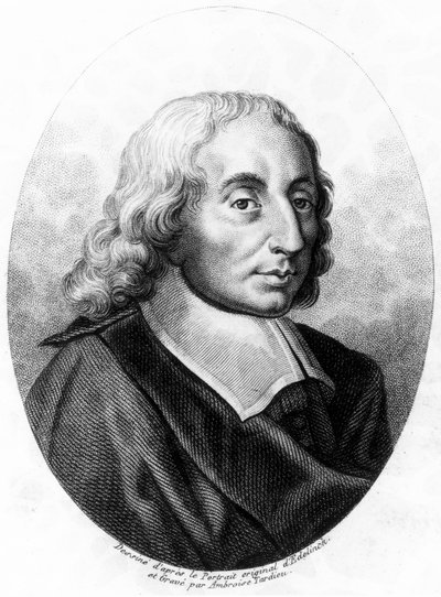 Blaise Pascal , fransk matematiker, fysiker og filosof, ca 1660 av Unbekannt