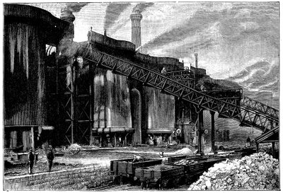 Masovner, Barrow Hematite Iron and Steel Company, Barrow in Furness, Cumbria, 1890 av Unbekannt