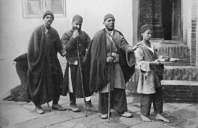 Blinde tiggere fra Teheran, Persia, 1902 av Unbekannt