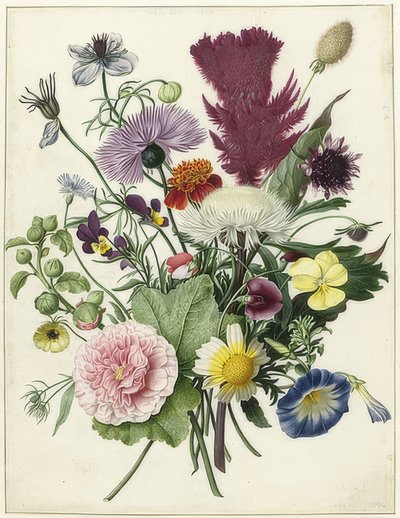 En haug med blomster. 1680 av Unbekannt