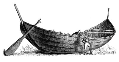 Båt for fjorten par årer, funnet i Nydam, Jylland, 1892 av Unbekannt