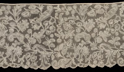 Spole blonde volang, 1700-tallet. av Unbekannt