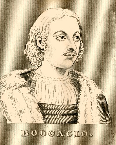 Boccaccio, 1313-1375, 1830. av Unbekannt