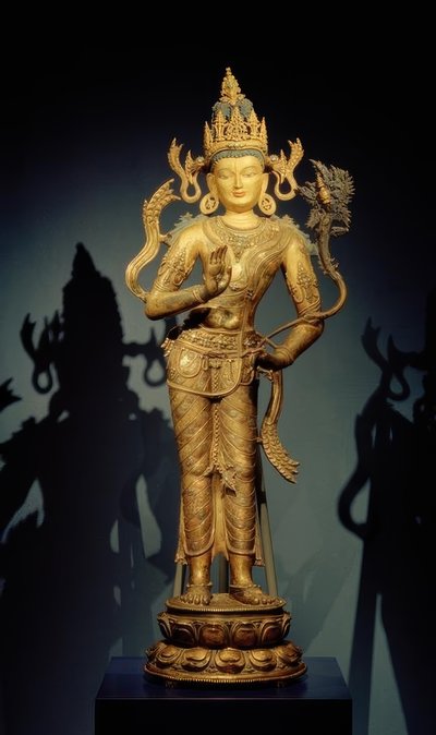 Bodhisattva Maitreya / skulptur, 11. – 12. Århundre av Unbekannt