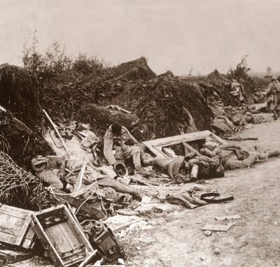 Lik etter inntak av Courcelles, Nord-Frankrike, juni 1918 av Unbekannt