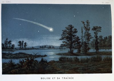 Bolide og dets tog, 1870 av Unbekannt