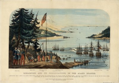 Bomarsund og dets festningsverk, på Åland 1854, 1854 av Unbekannt