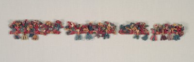 Kantfragment med fugler og blomster, 100 f.Kr.-700. av Unbekannt